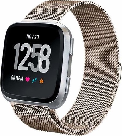 Correa Milanese loop para el Fitbit Versa - champán
