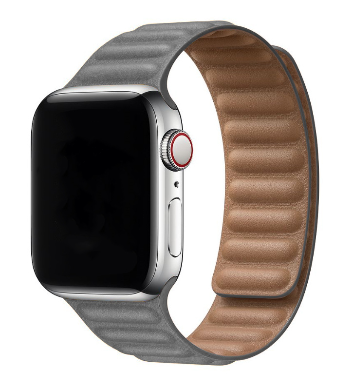 Apple Watch Correa solitaria de piel PU - gris