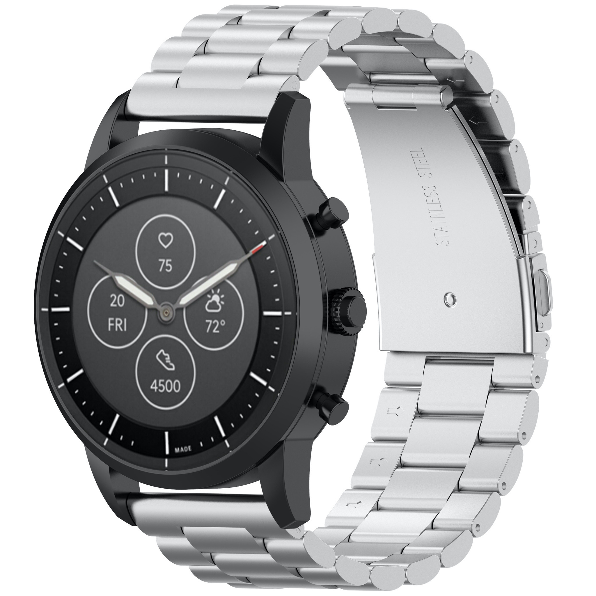 Samsung Correa de eslabones de acero con cuentas Galaxy Watch - plata