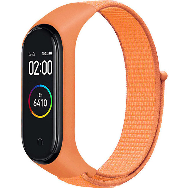 Xiaomi Mi band 3/4/5/6 cinta de nylon - papaya