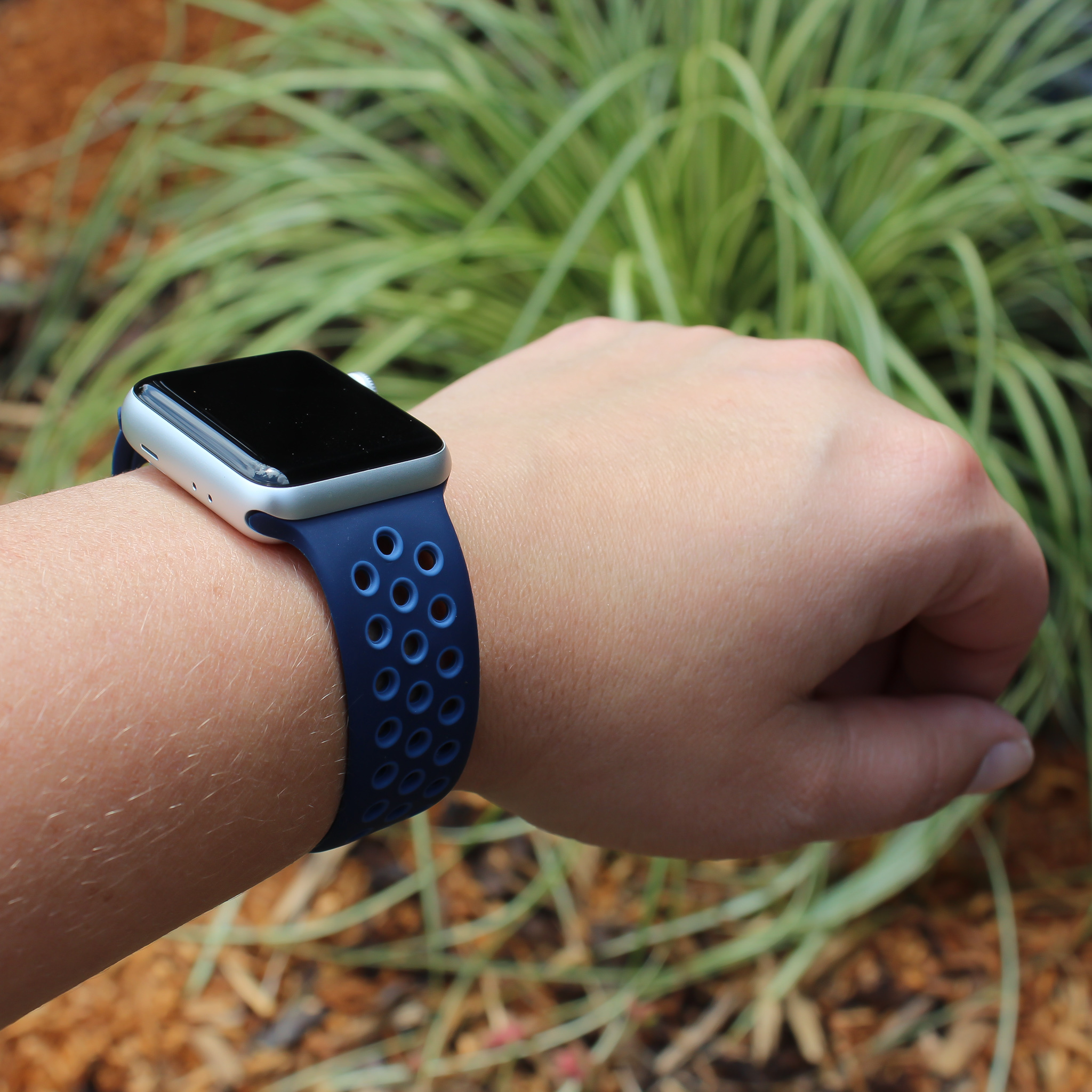 Correa deportiva doble para el Apple Watch - azul marino medianoche