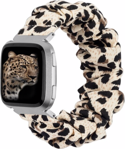 Correa elástica de nailon para el Fitbit Versa - pantera