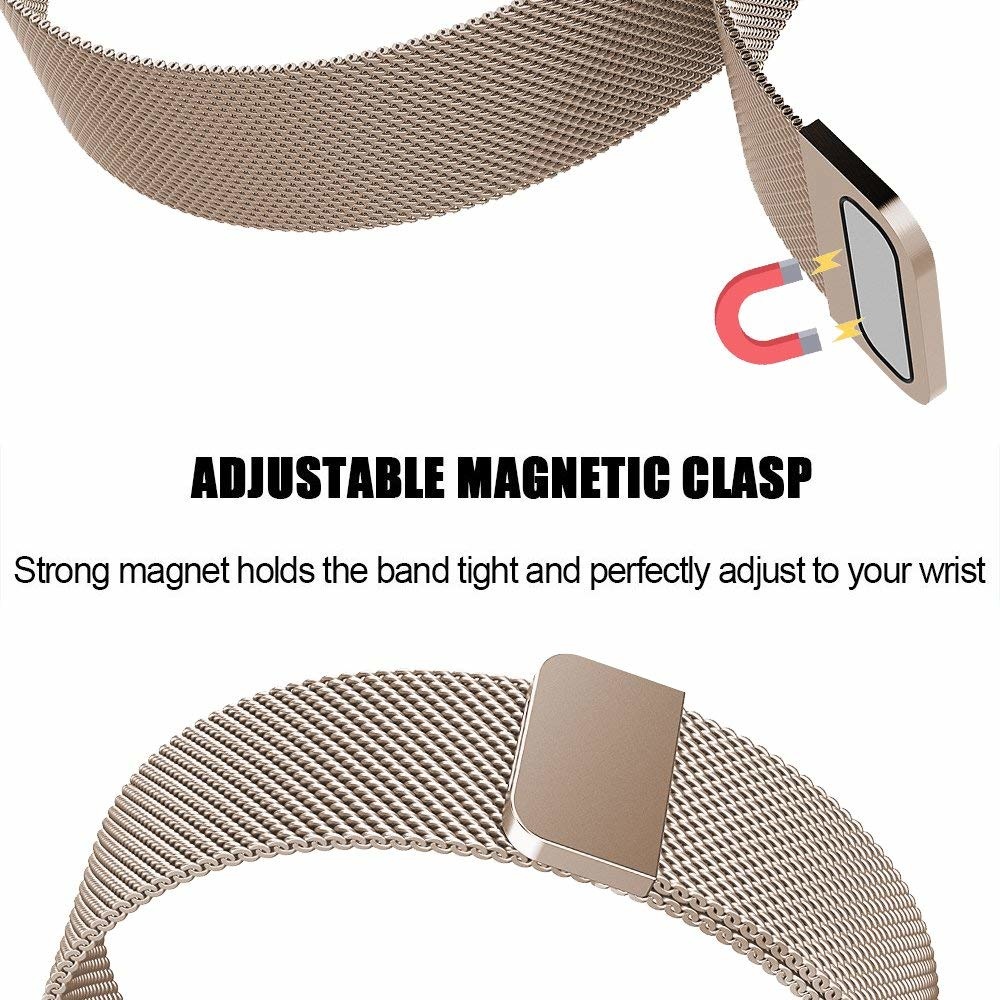 Correa Milanese loop para el Fitbit Versa - champán