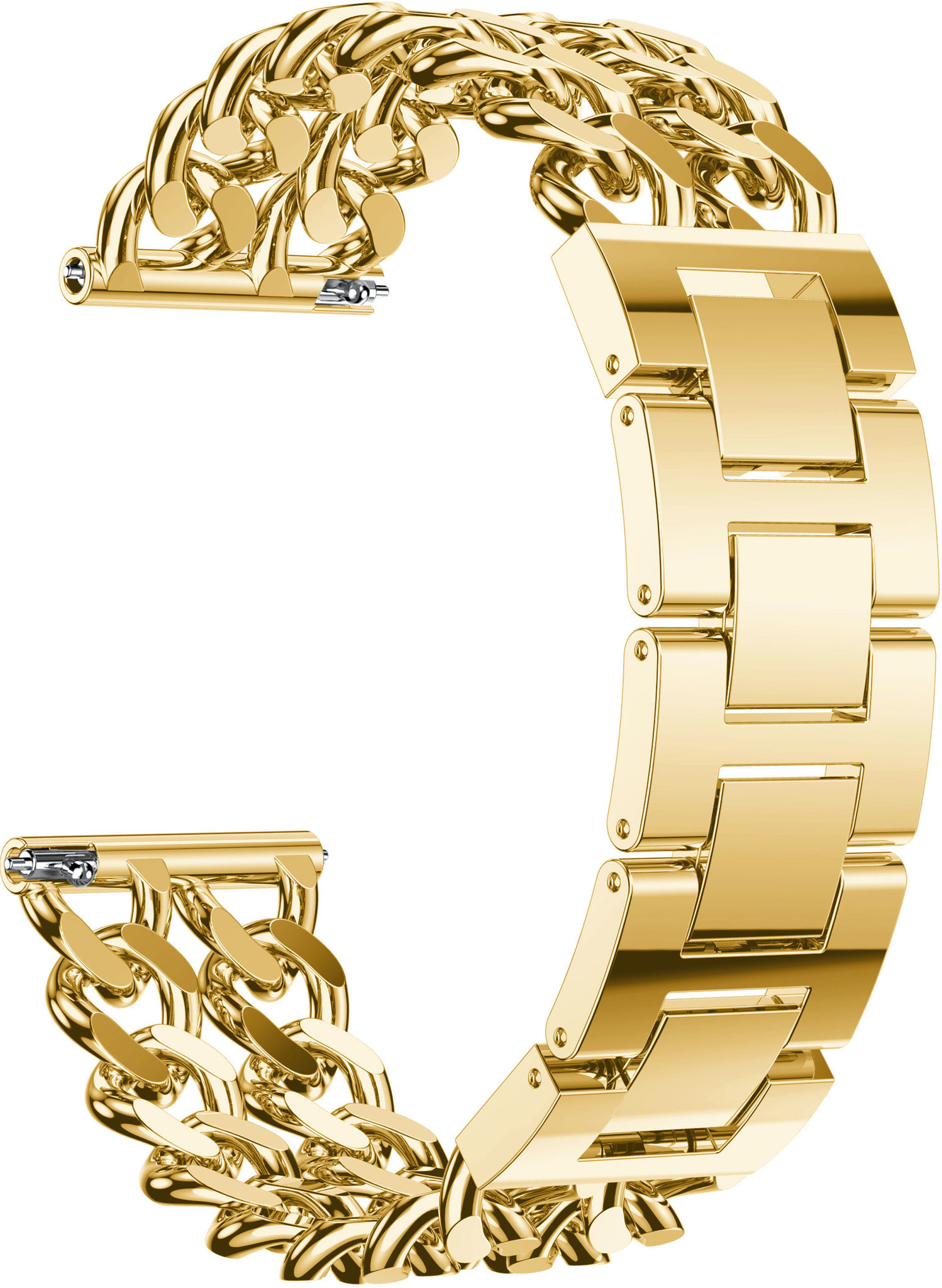 Huawei GT cowboy correa de eslabones de acero - oro