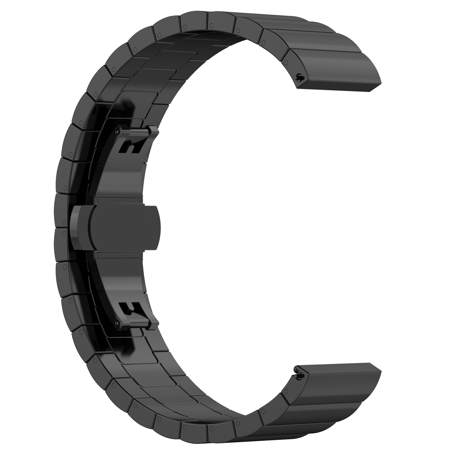 Correa de eslabones de acero para el Garmin Vivoactive / Vivomove - negra