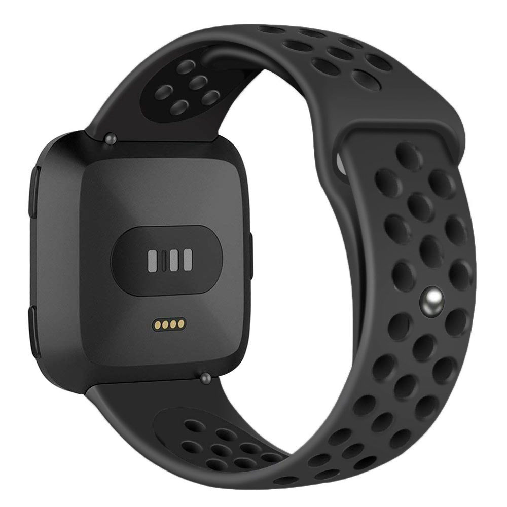 Correa deportiva doble para el Fitbit Versa - negro negro