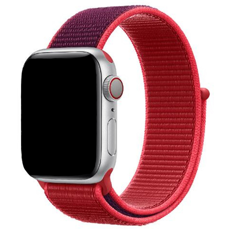 Apple Watch cinturón nylon running - mixto rojo