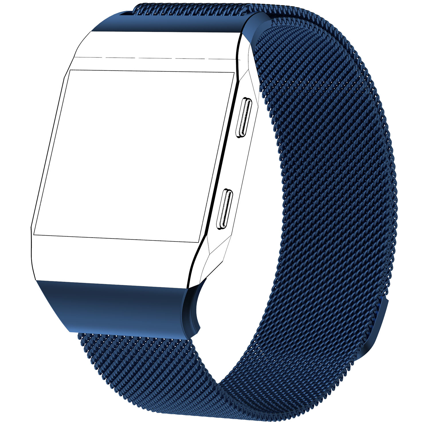 Correa Milanese loop para el Fitbit Ionic - azul