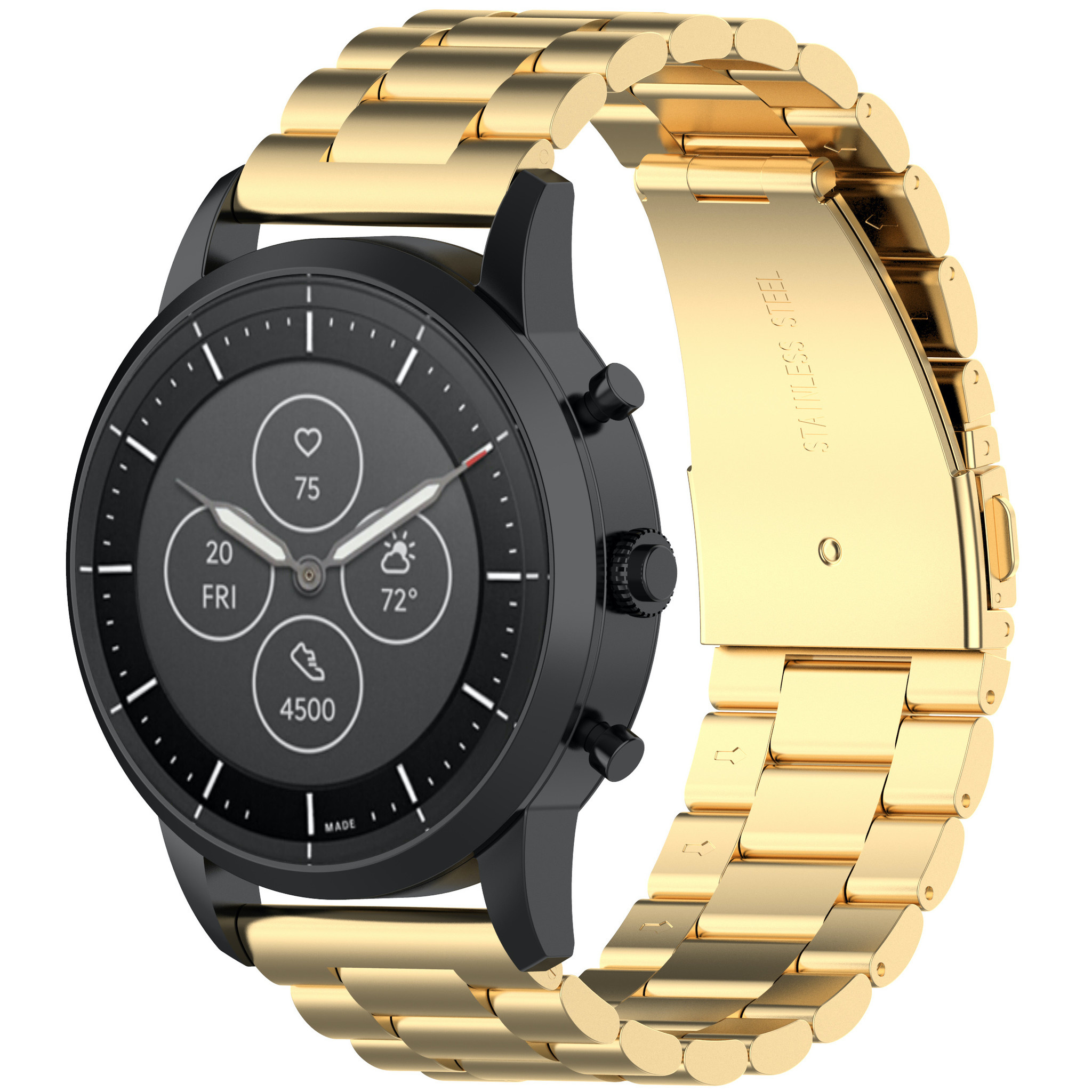 Huawei Watch GT eslabón de acero con cuentas - dorado