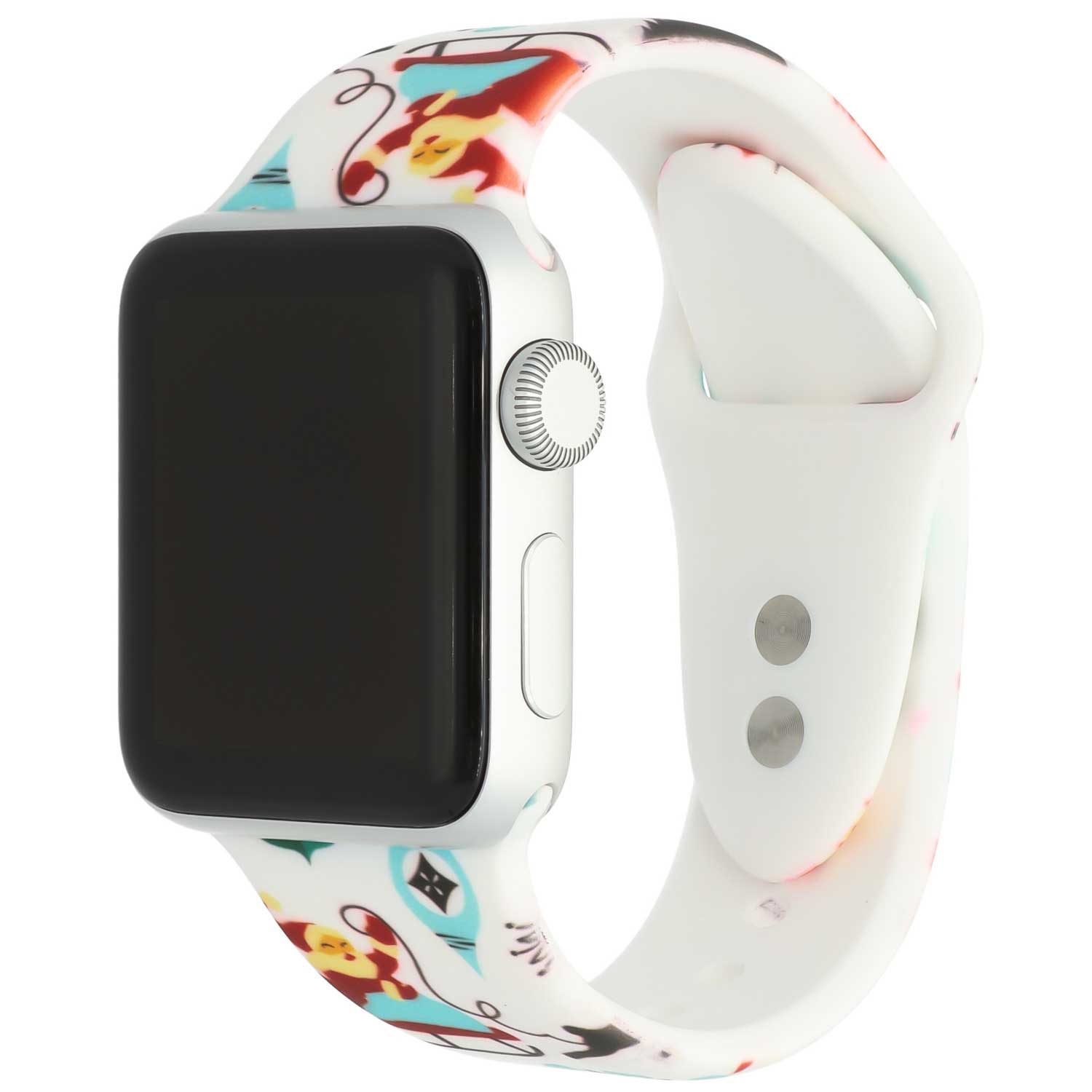 Correa deportiva estampada para el Apple Watch - Navidad blanco