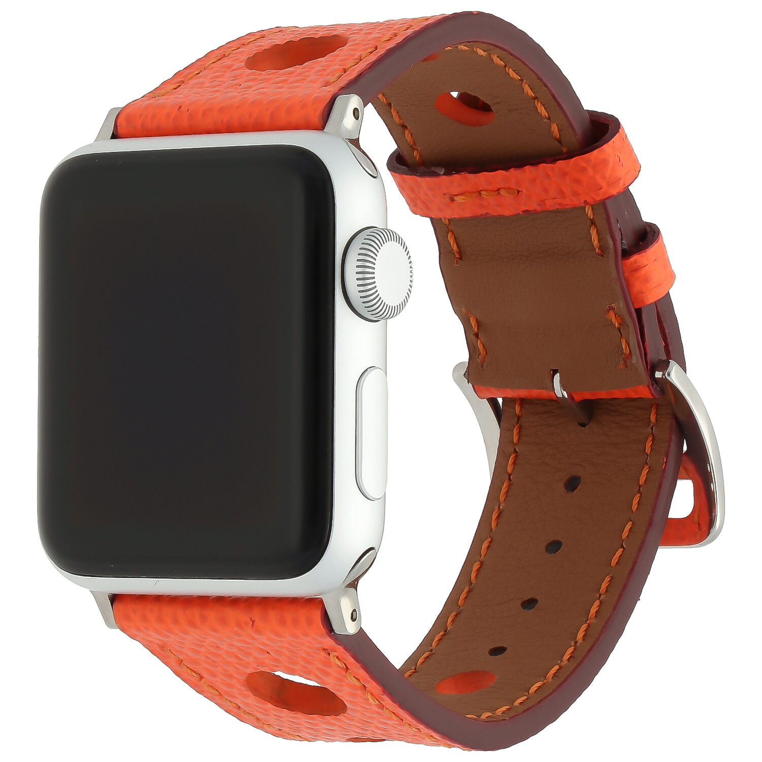 Apple Watch Cinturón hermes de piel PU - naranja
