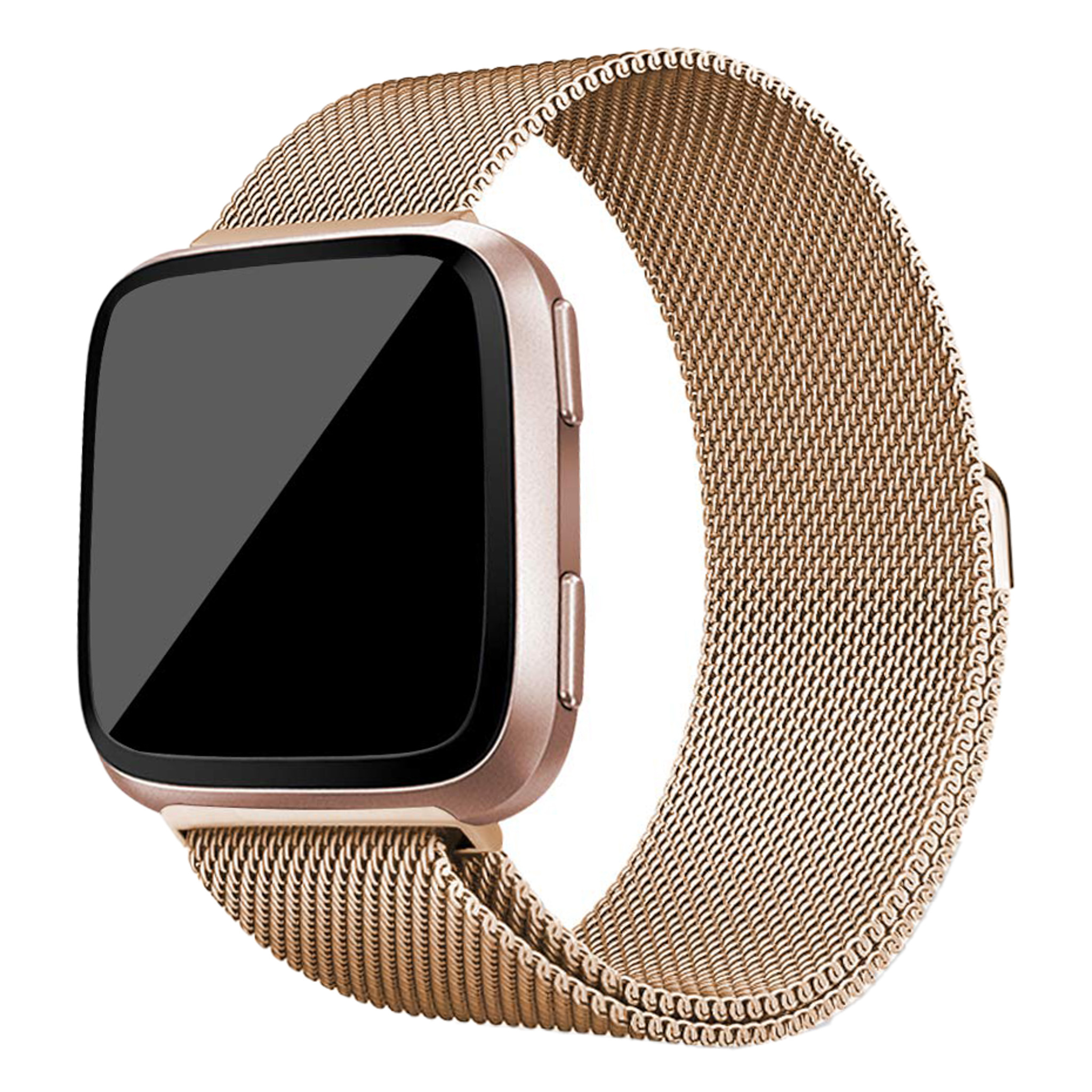  Fitbit Versa milanese banda - oro rosa