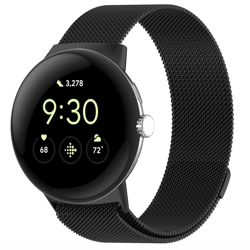 Google Pixel Reloj milanese correa - negro