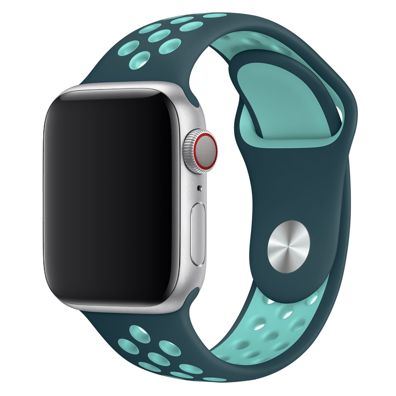 Correa deportiva doble para el Apple Watch - verde turquesa