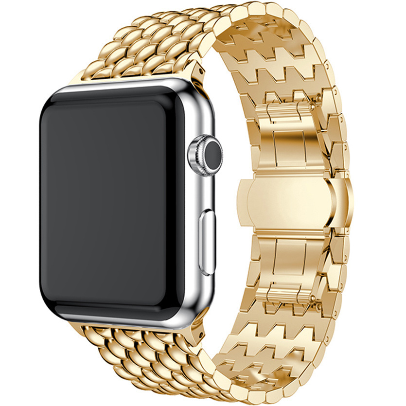 Apple Watch eslabón de acero dragón - oro