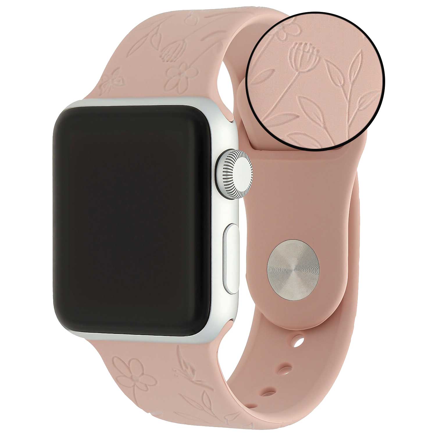 Correa deportiva estampada para el Apple Watch - rosa floral