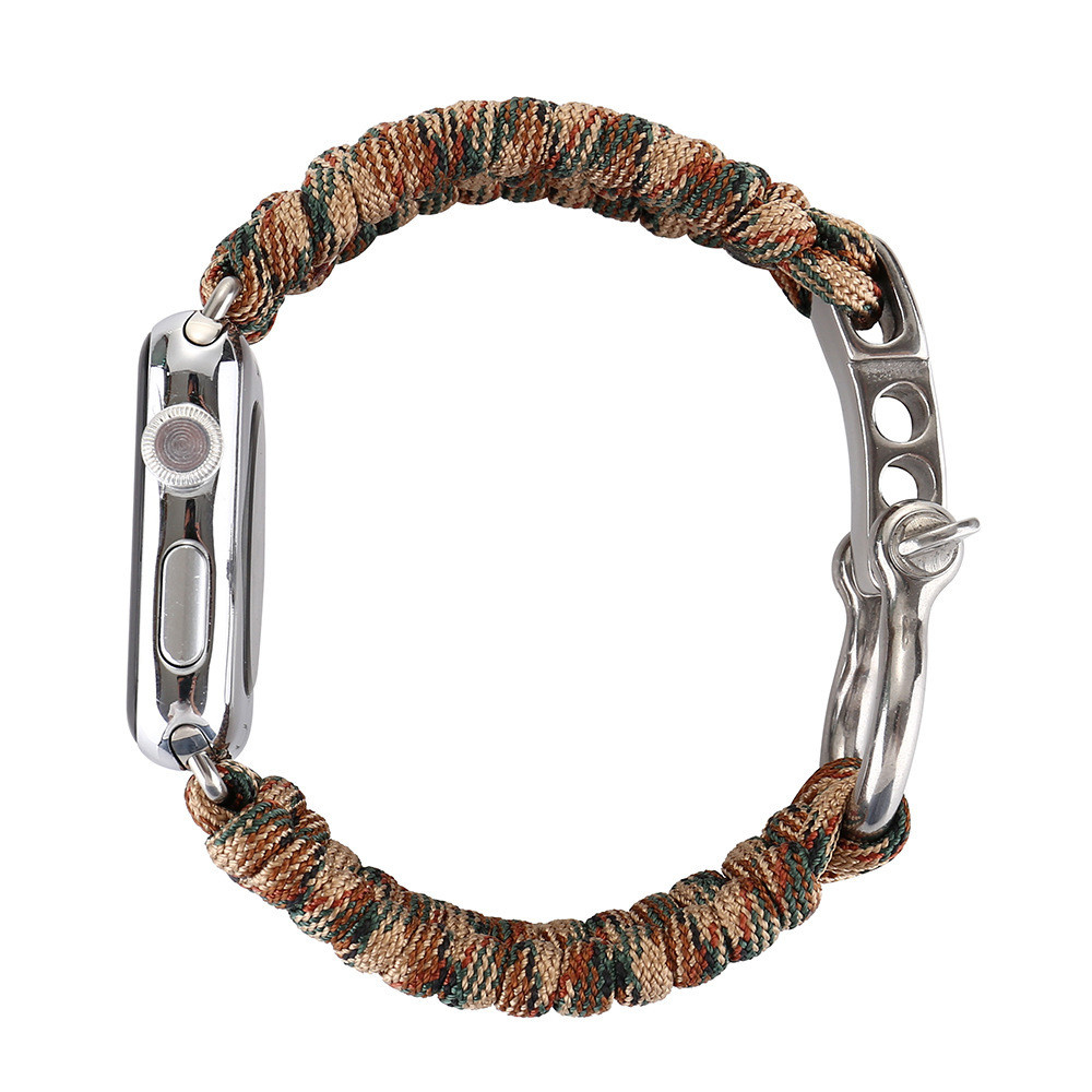 Correa de cuerda de nailon para el Apple Watch - marrón camuflaje