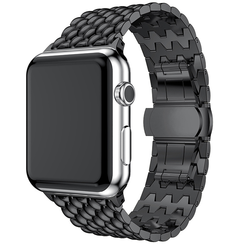 Apple Watch eslabón de acero dragón - negro