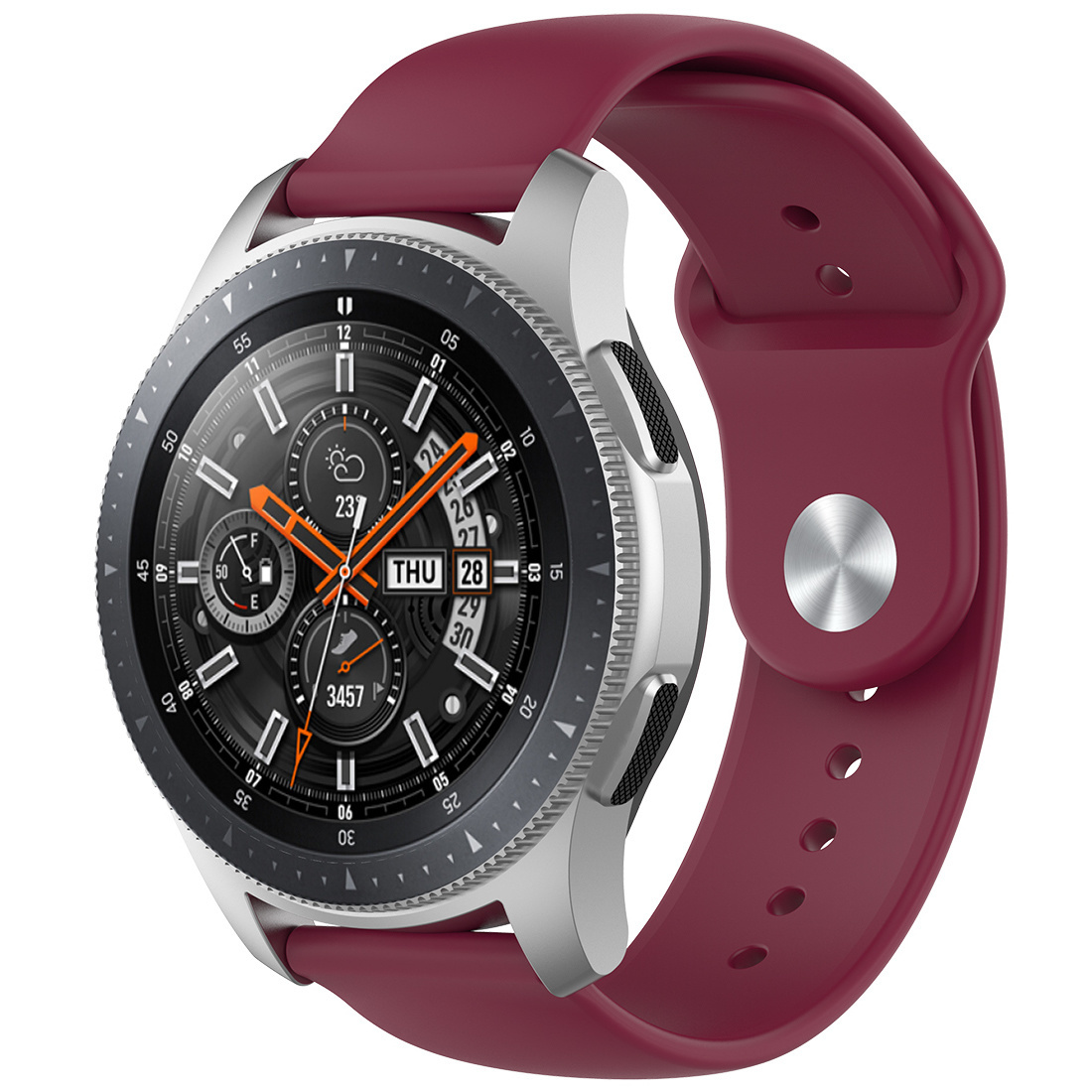 Samsung Correa deportiva de silicona Galaxy Watch - rojo vino