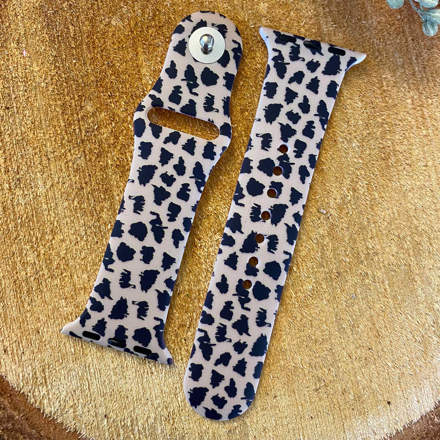 Correa deportiva estampada para el Apple Watch - marrón leopardo