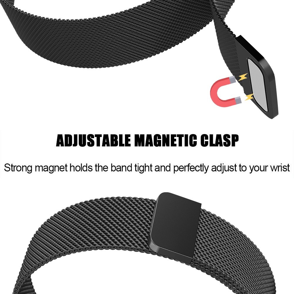 Correa Milanese loop para el Fitbit Versa - negro