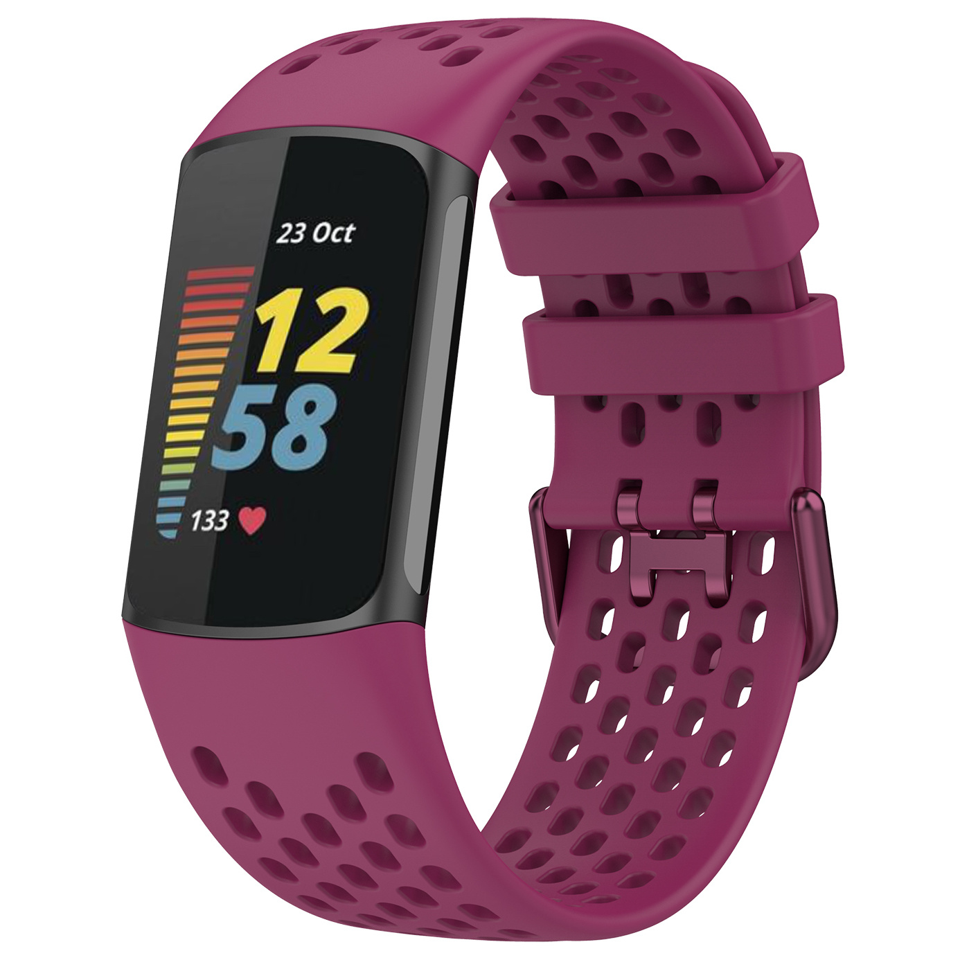  Fitbit Charge 5 sport point band - rojo vino