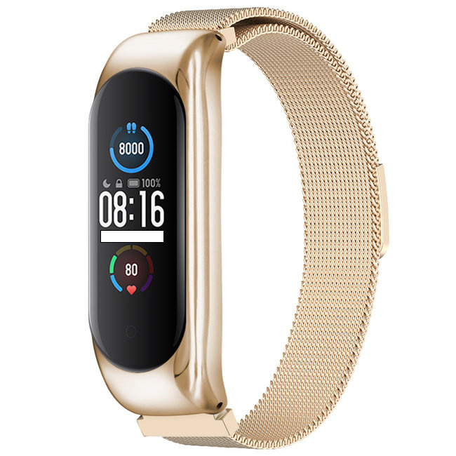 Xiaomi Mi band 3/4/5/6 milanese banda - champán