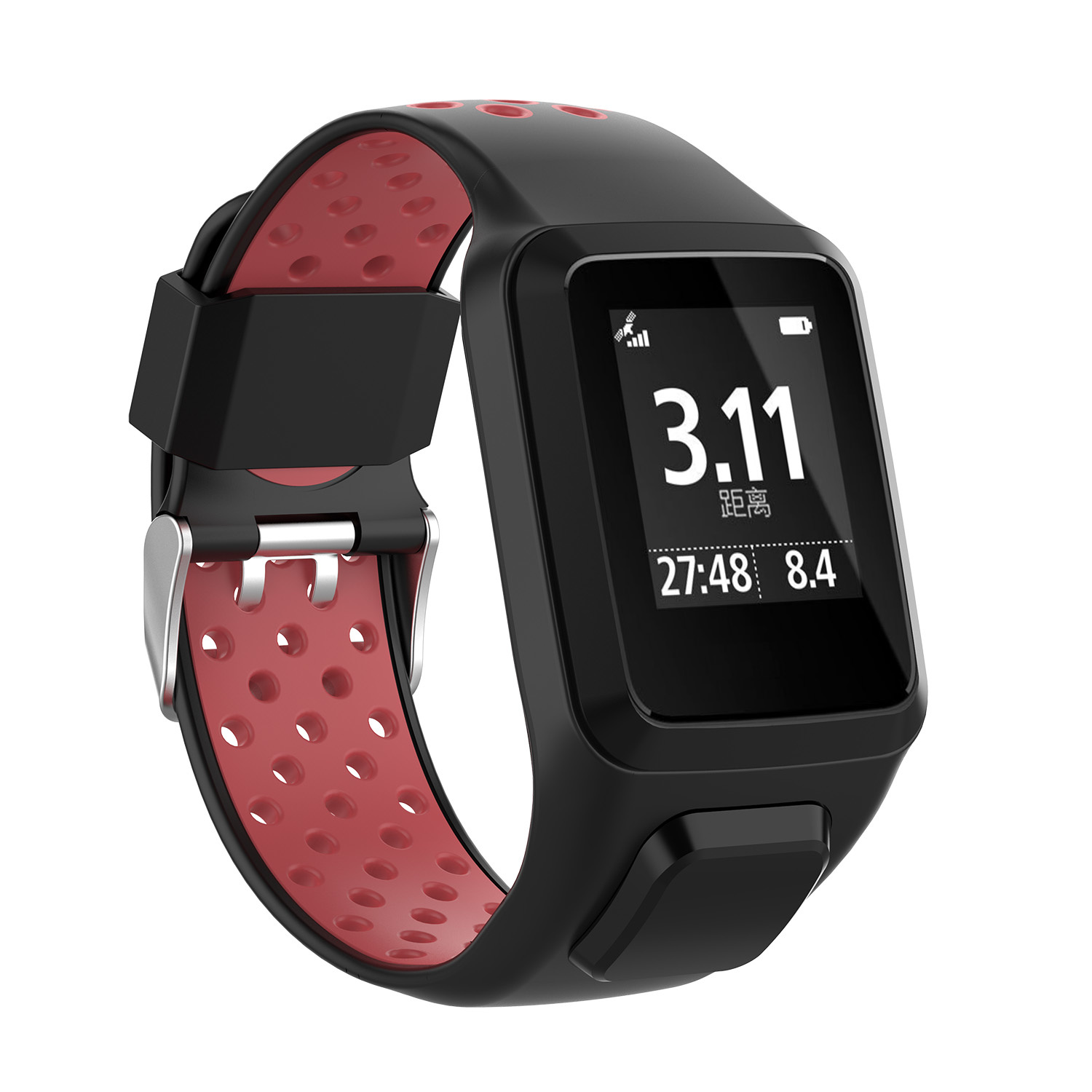 TomTom Runner / Spark / Neumático deportivo doble Adventure - negro rojo