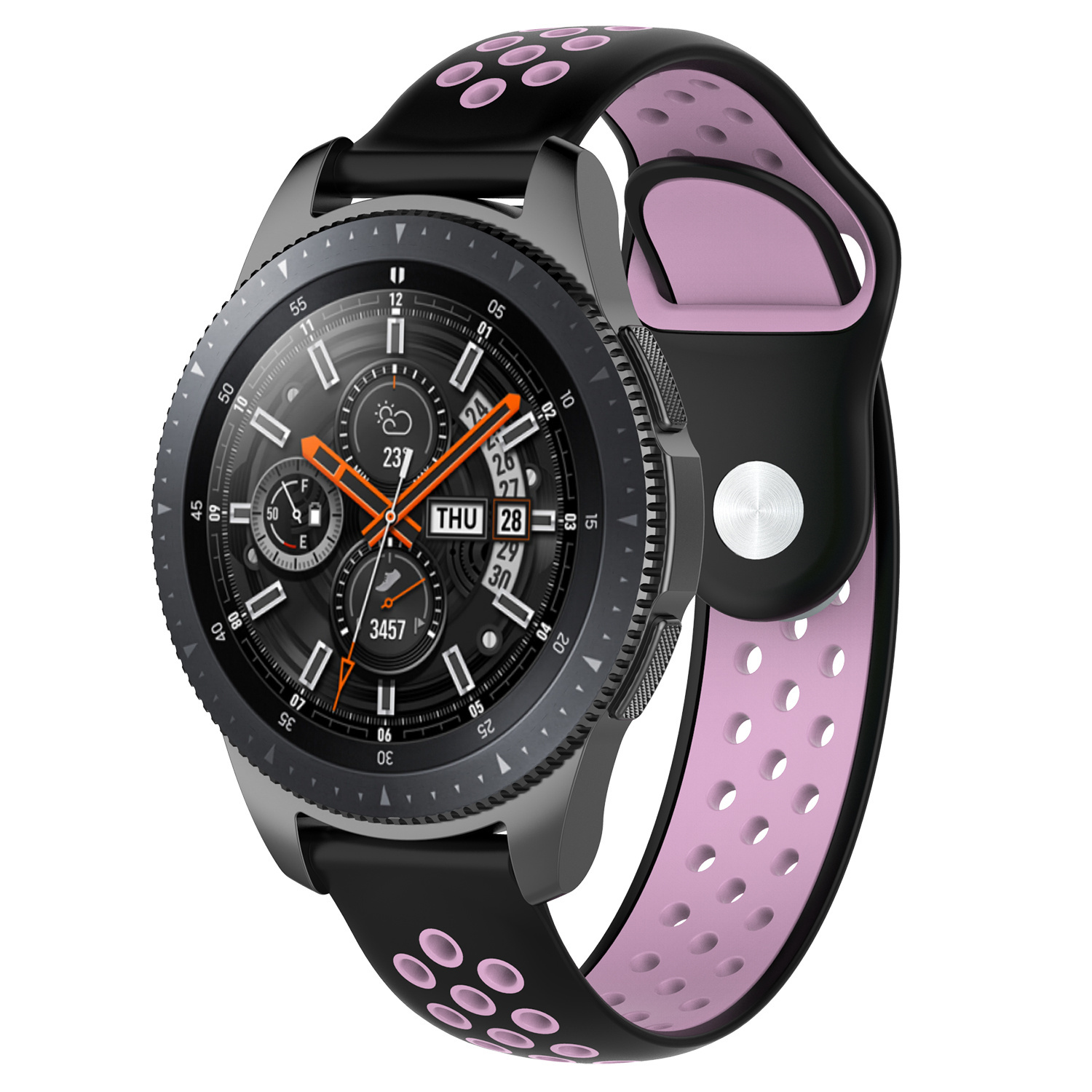 Samsung Correa deportiva doble Galaxy Watch - negro rosa
