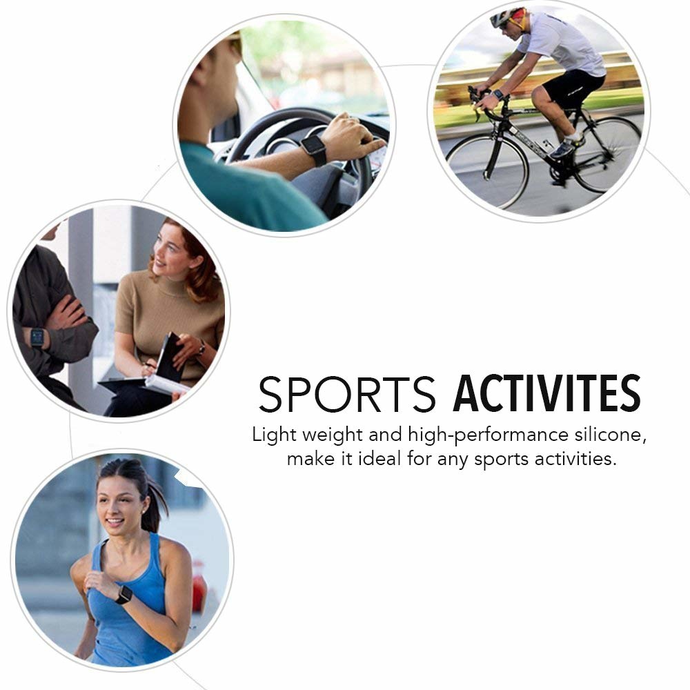 Correa deportiva doble para el Fitbit Versa - gris negro