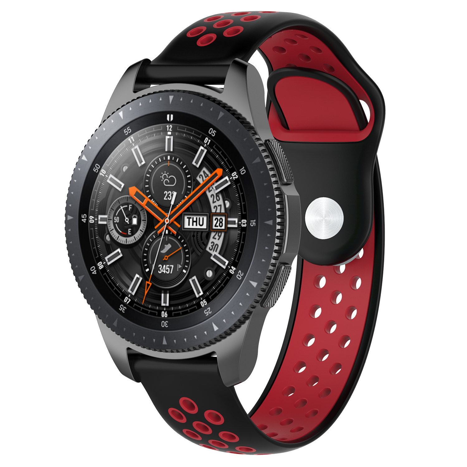 Polar Ignite doble banda deportiva - negro rojo