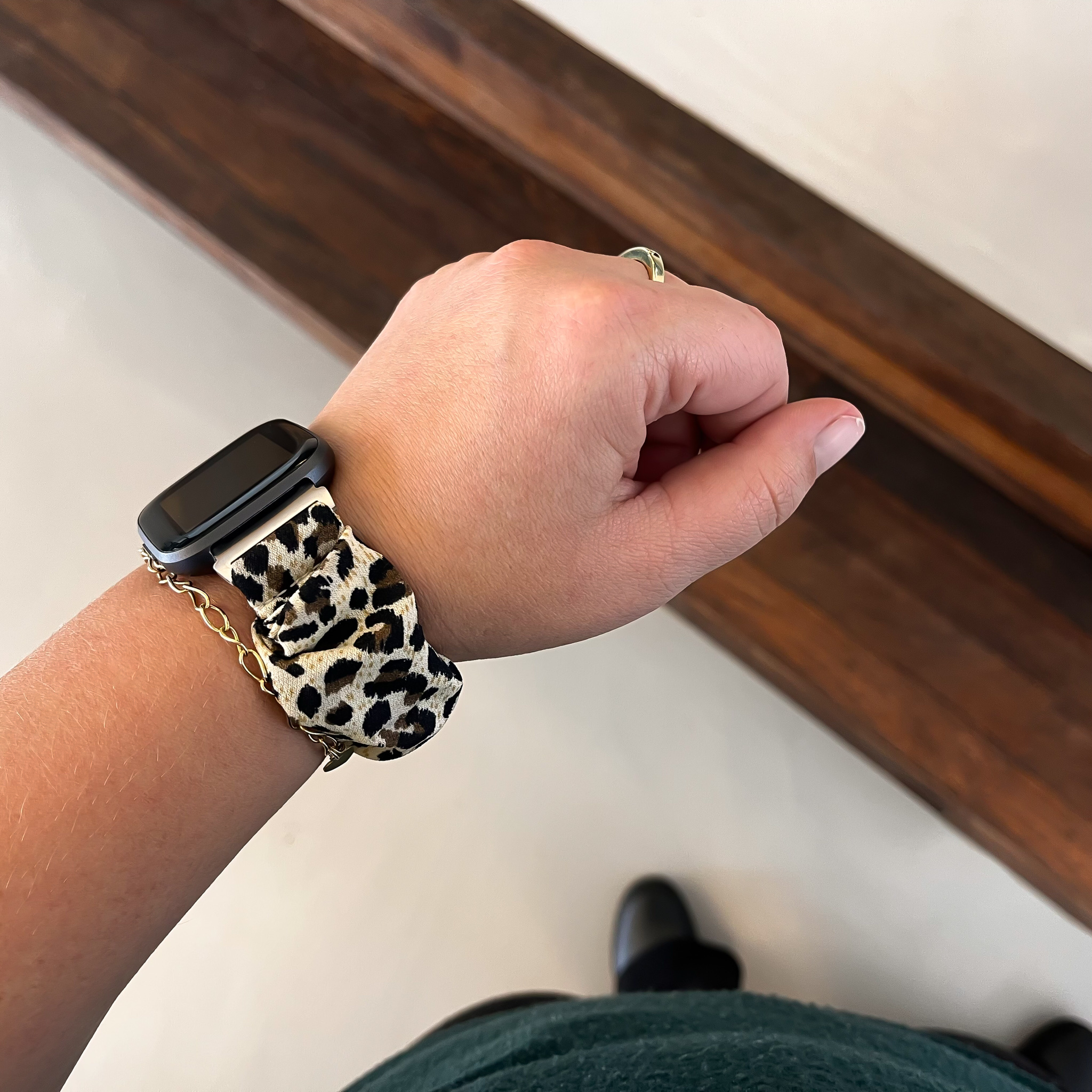 Correa elástica de nailon para el Fitbit Versa - pantera