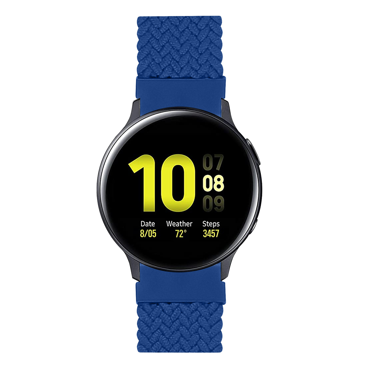 Correa solo loop trenzada de nailon para el Samsung Galaxy Watch - azul atlántico