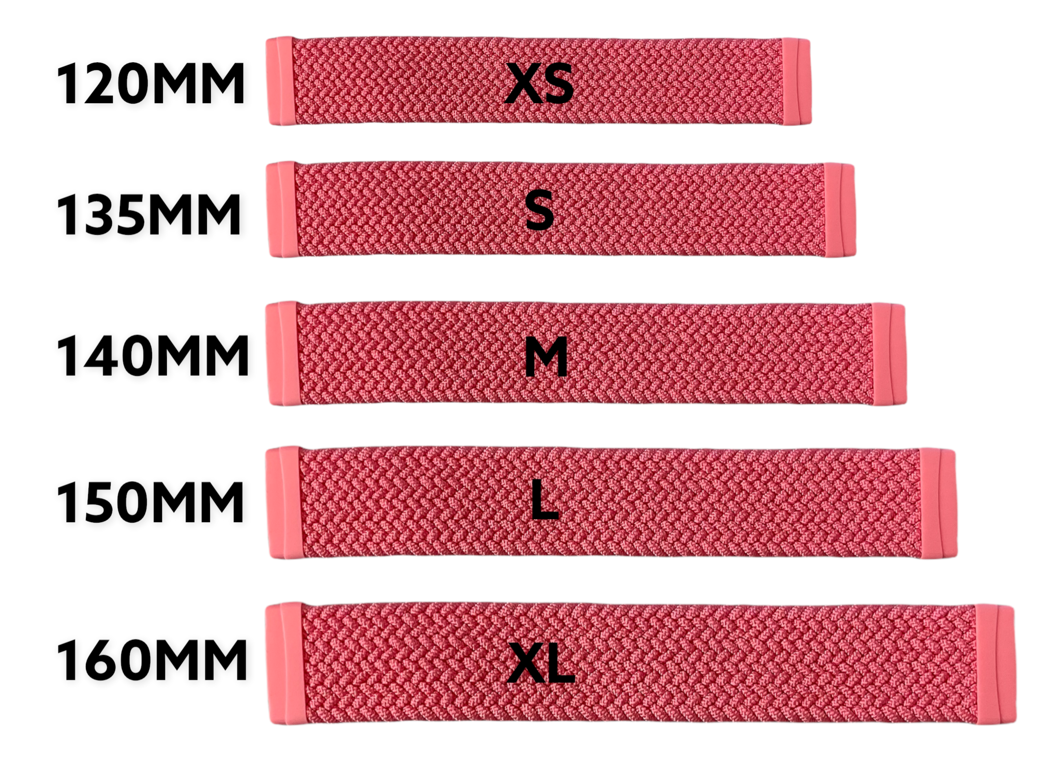 Correa solo loop trenzada de nailon para el Fitbit Versa - rojo