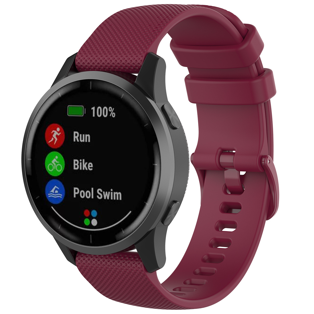 Samsung Correa deportiva con hebilla Galaxy Watch - rojo vino