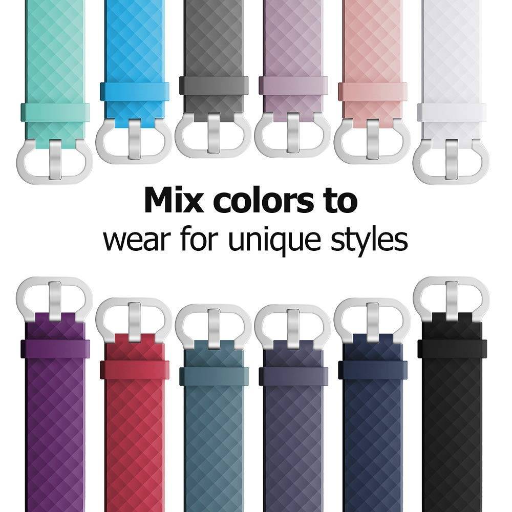 Correa deportiva waffle para el Fitbit Charge 3 y 4 - morado oscuro