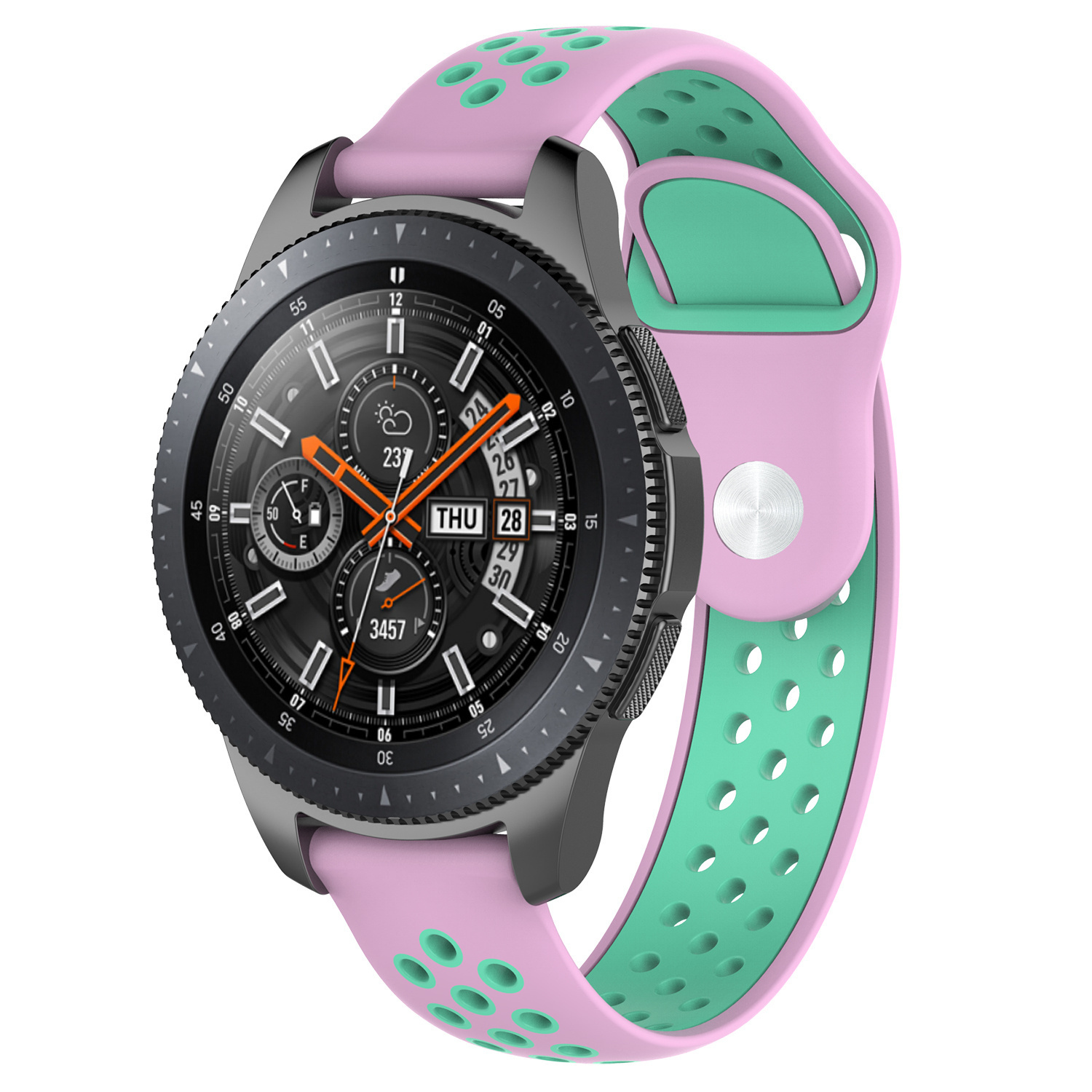 Correa deportiva doble para el Polar Vantage M / Grit X - rosa teal