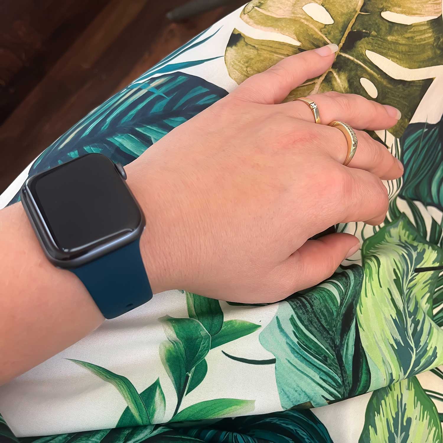 Correa deportiva para el Apple Watch - verde oscuro