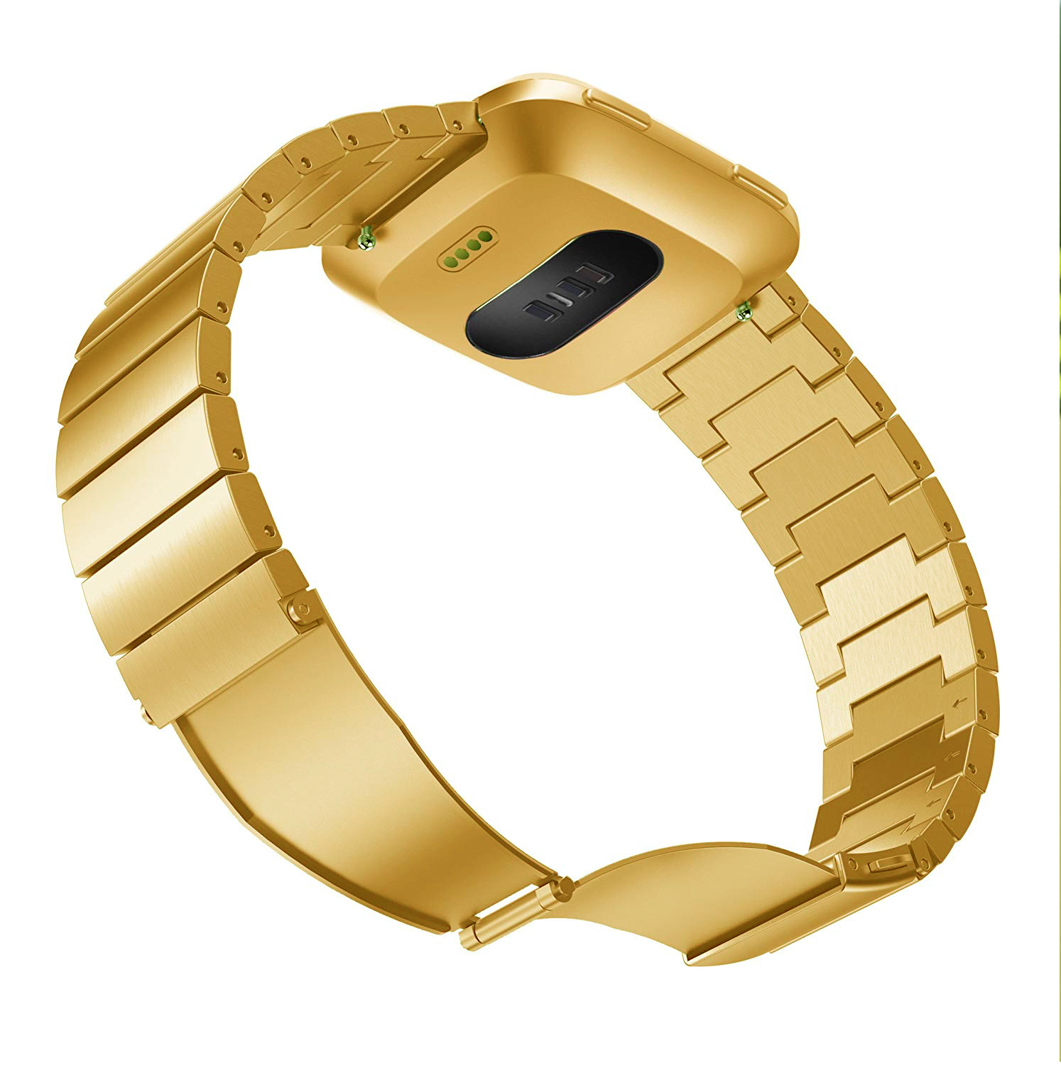 Correa de eslabones de acero para el Fitbit Versa - oro