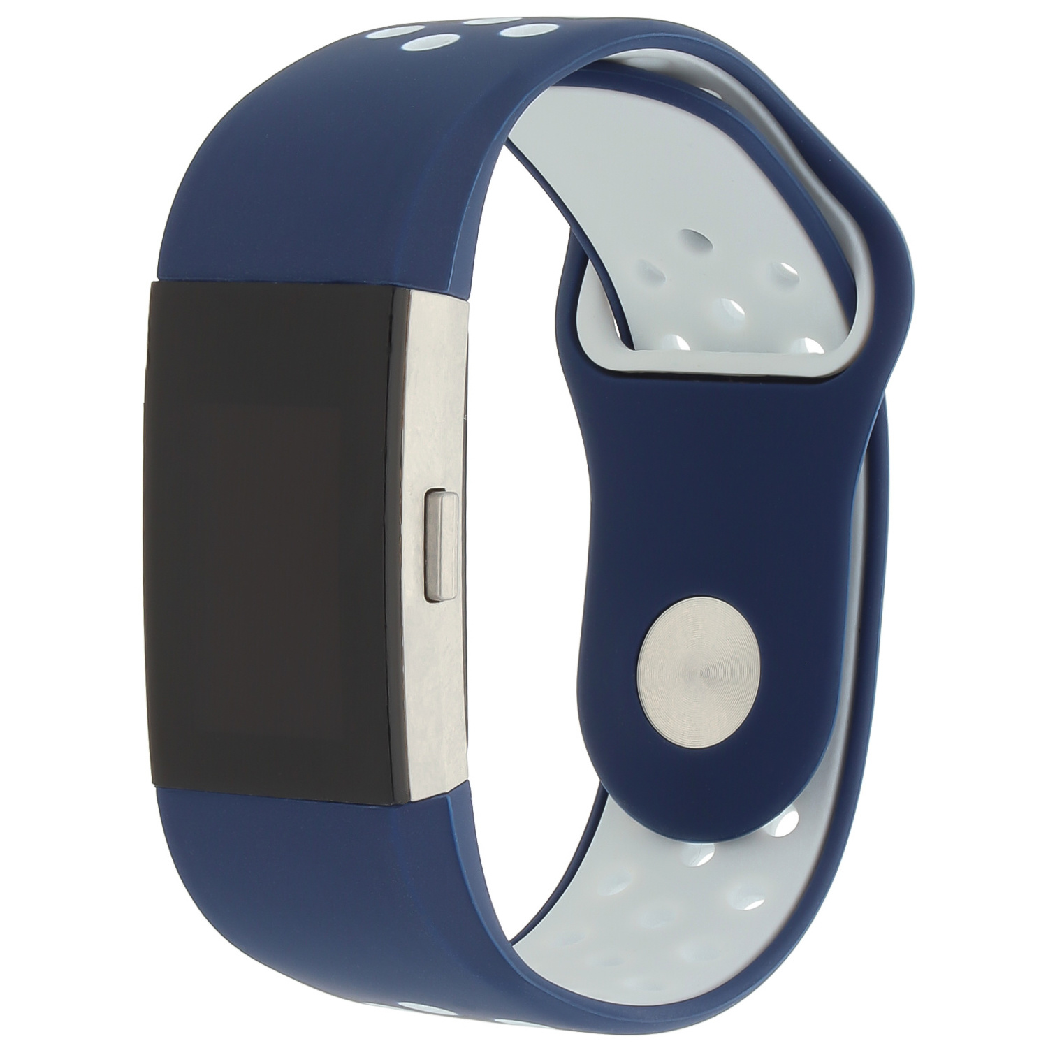  Fitbit Charge 2 doble banda deportiva - azul oscuro blanco