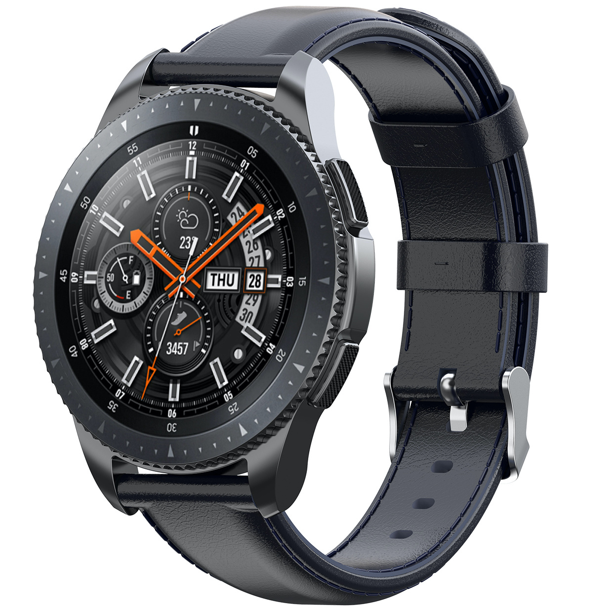Garmin Vivoactive / Vivomove correa de piel - azul oscuro